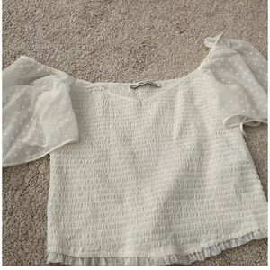 Elegant White Off-Shoulder Top